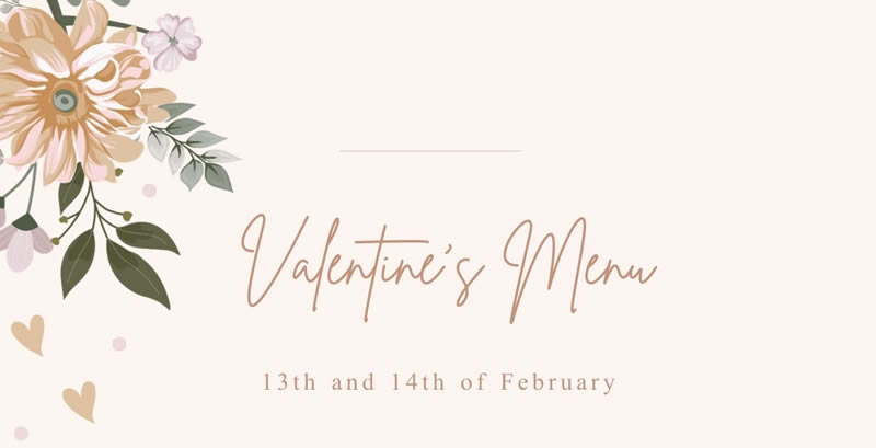 Valentine’s menu